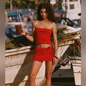 tanis boucle top and tanya skirt